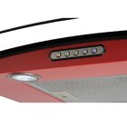 Coifa De Parede 90cm Vidro Curvo Slim Fogatti Vermelho