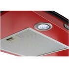 Coifa De Parede 90cm Vidro Curvo Slim Fogatti Vermelho