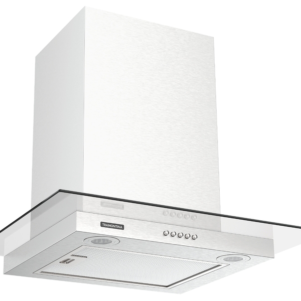 Coifa De Parede Aco+vidro Vetro Plano 60cm Tramontina 127v