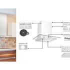 Coifa De Parede Aco+vidro Vetro Plano 60cm Tramontina 220v