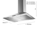 Coifa De Parede Brastemp 60 Cm Inox Piramidal 4 Bocas Com Dup