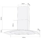 Coifa De Parede Cadence Curvature  90cm - 127v Cfa390