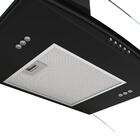 Coifa De Parede Clean Vidro Curvo Black 60cm Preto 220v