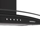 Coifa De Parede Clean Vidro Curvo Black 80cm Preto 220v