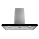 Coifa de Parede Fischer 90cm Branco e Inox com Vidro 5 e 6 Bocas com Touch Screen Infinity Dig Touch 19902 127V (110V)