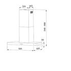 Coifa de Parede Linea Touch 60cm 127V (110V) Franke