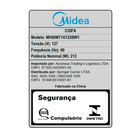 Coifa de Parede Midea 89,8cm Preto 5 e 6 Bocas Smart Pro Touch MH90M77AT22BW1 127V (110V)