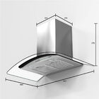 Coifa De Parede Mueller 90cm Em Vidro Curvo Inox Mcf1690g1 –