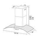 Coifa De Parede Suggar Esmeralda 80cm Inox Tp3082ix 220v