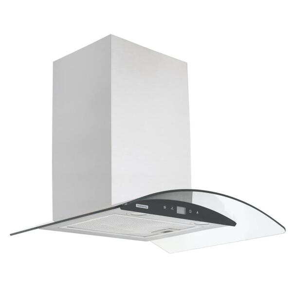 Coifa De Parede Tramontina New Vetro Black Touch 60 Vidro Tem