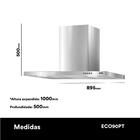 Coifa E Depurador De Parede Eos 90 Cm Eco90pt Inox 220v