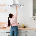 Coifa E Depurador De Parede Inox Com Vidro Curvo 60cm Eco60pv