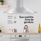 Coifa E Depurador De Parede Pirâmide Eos 90 Cm Eco90pp Inox 1