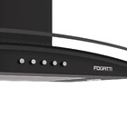 Coifa Fogatti De Parede Clean Vidro Curvo Black 90cm