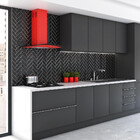 Coifa Fogatti De Parede Clean Vidro Curvo Vermelha 70cm