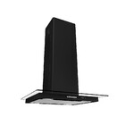 Coifa Fogatti Ilha Black Vidro Reto 60 Cm