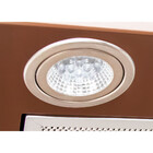 Coifa Fogatti Parede Vidro Curvo Cobre Duto Slim 70 Cm