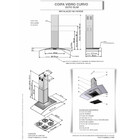 Coifa Fogatti Parede Vidro Curvo Cobre Duto Slim 70 Cm