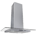 Coifa Ilha 75cm Vidro Reto 3 Velocidades Inox Nardelli