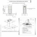 Coifa Ilha 90cm Retangular Terim