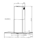 Coifa Parede Gallant Venezia Vidro Reto Inox 90cm 220V