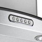 Coifa Parede Nardelli 60cm Duto Slim Vidro Curvo Inox 127 Vol