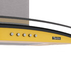 Coifa Terim De Parede Clean Vidro Curvo Amarela Kroma 90cm