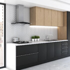 Coifa Terim De Parede Clean Vidro Curvo Black Kroma 70cm