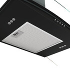 Coifa Terim De Parede Clean Vidro Curvo Black Kroma 70cm