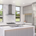 Coifa Terim De Parede Clean Vidro Curvo Kromanox 80cm