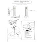 Coifa Terim Ilha -teto Retangular Inox 120 Cm