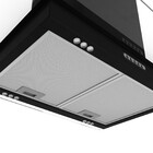 Coifa Terim Ilha Teto Vidro Reto Black 60 Cm