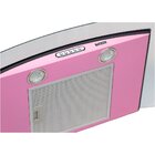 Coifa Terim Parede Vidro Curvo Rosa Inox 60 Cm Duto Slim