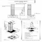 Coifa Vidro Reto Parede Inox 70cm-5 Bocas Terim