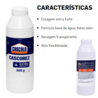 Cola Branca 500g Cascorez Extra Adesivo Pva Kit 3und
