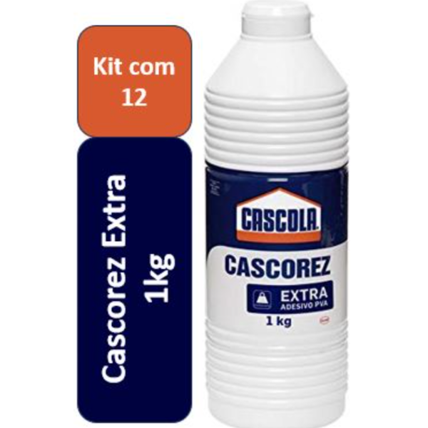 Cola Branca De 1kg Cascorez Extra Pva  - Caixa Com 12