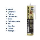 Cola Fixa Tudo Silicone Branco Adesivo 400g Metais Concreto V