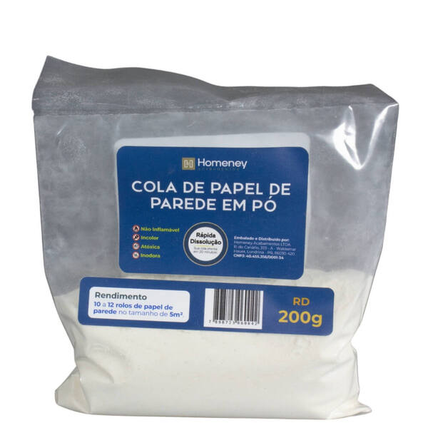 Cola Papel De Parede Rápida Diluição 200g - Homeney