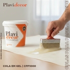 Cola para Papel de Parede em Gel Plavidecor 1kg Branca