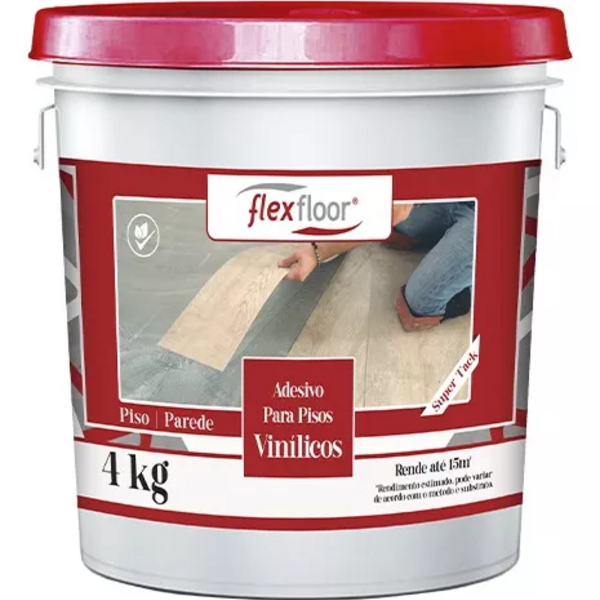 Cola para Piso Vinílico Super Tack Flexfloor Adesivo Acrílico