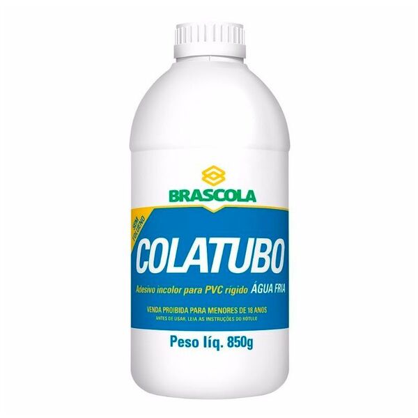 Cola Pvc Rígido Super Cola Tubo 850g Brascola