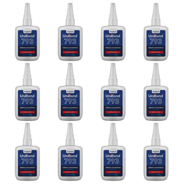 Cola Uni Bond Adesivo Instantâneo 793 Extraforte 100g Argacon