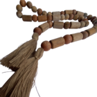 Colar De Mesa Decorativo - Em Contas De Madeira