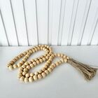 Colar De Mesa Japamala Grande Rústico De Madeira Artesanal