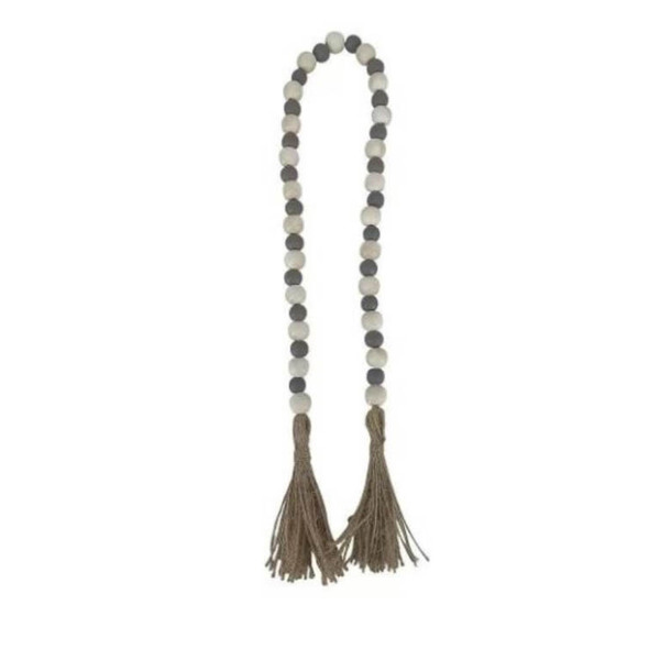 Colar Decorativo De Mesa Branco E Cinza 1 20cm