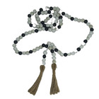 Colar Decorativo De Mesa Branco E Preto 2 04m