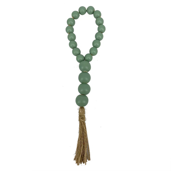 Colar Decorativo De Mesa E Vaso Madeira Verde 30cm Hd3022 Btc