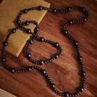 Colar Decorativo De Mesa Madeira Preto 90cm 16510 Mart