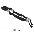 Colar Decorativo De Mesa Preta Ana Terra 2,2 M