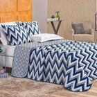 Colcha Anna Casal King 03 Peças Tecido Dupla Face Microfibra